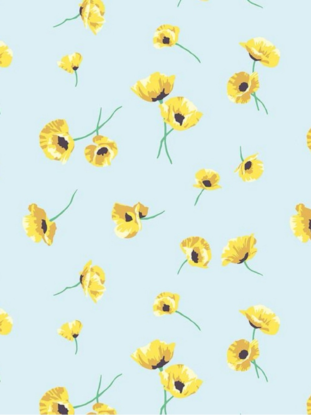 “Poppy” wallpaper by Nathan Turner Sky color - 2 rolls